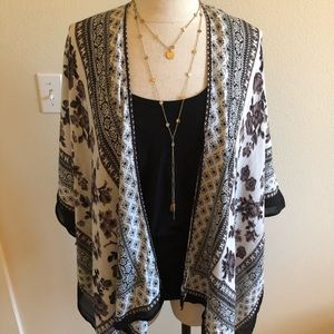 Kimono sleeve cover up